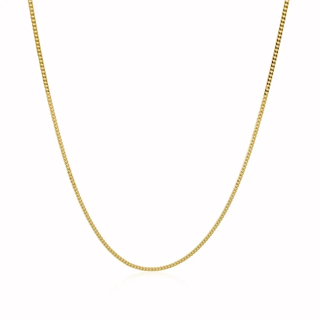 10k Yellow Gold Gourmette Chain 1.0mm