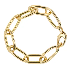 18k Oval Link Bracelet