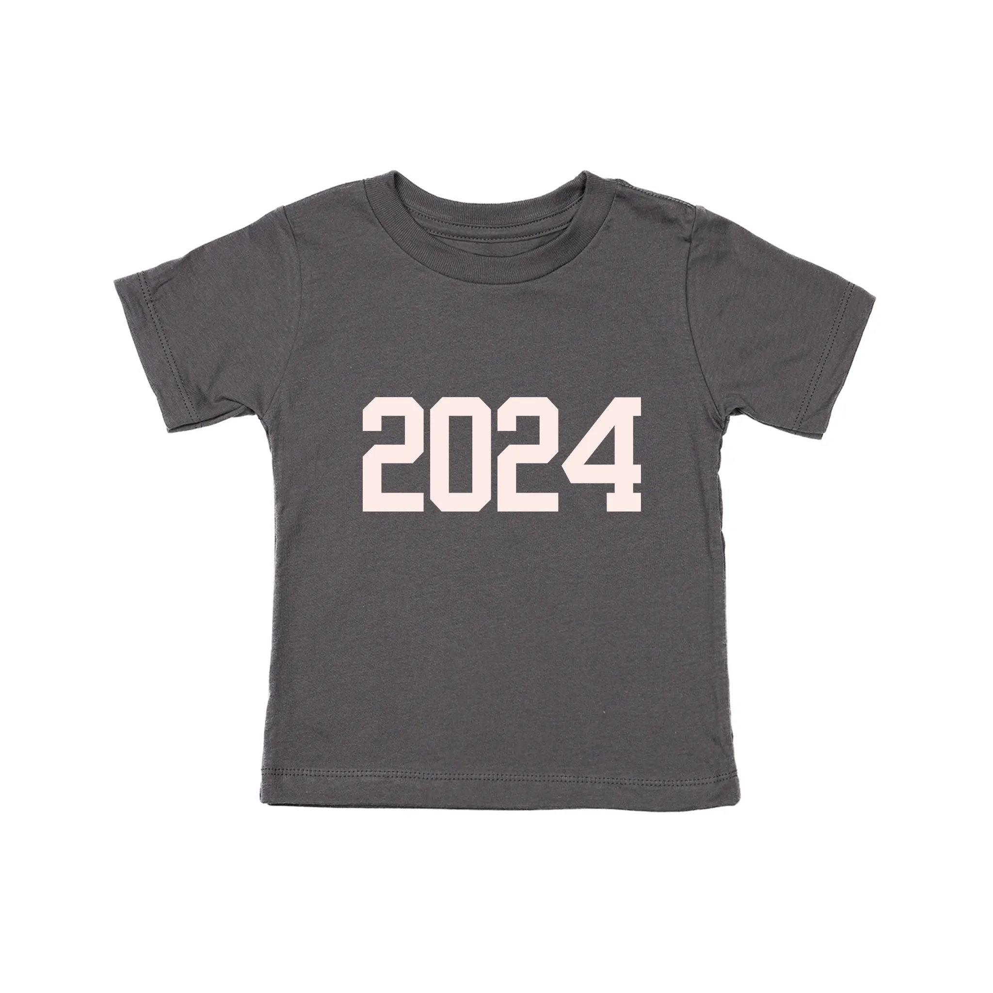 2024 (Varsity, Pink) - Kids Tee (Ash)