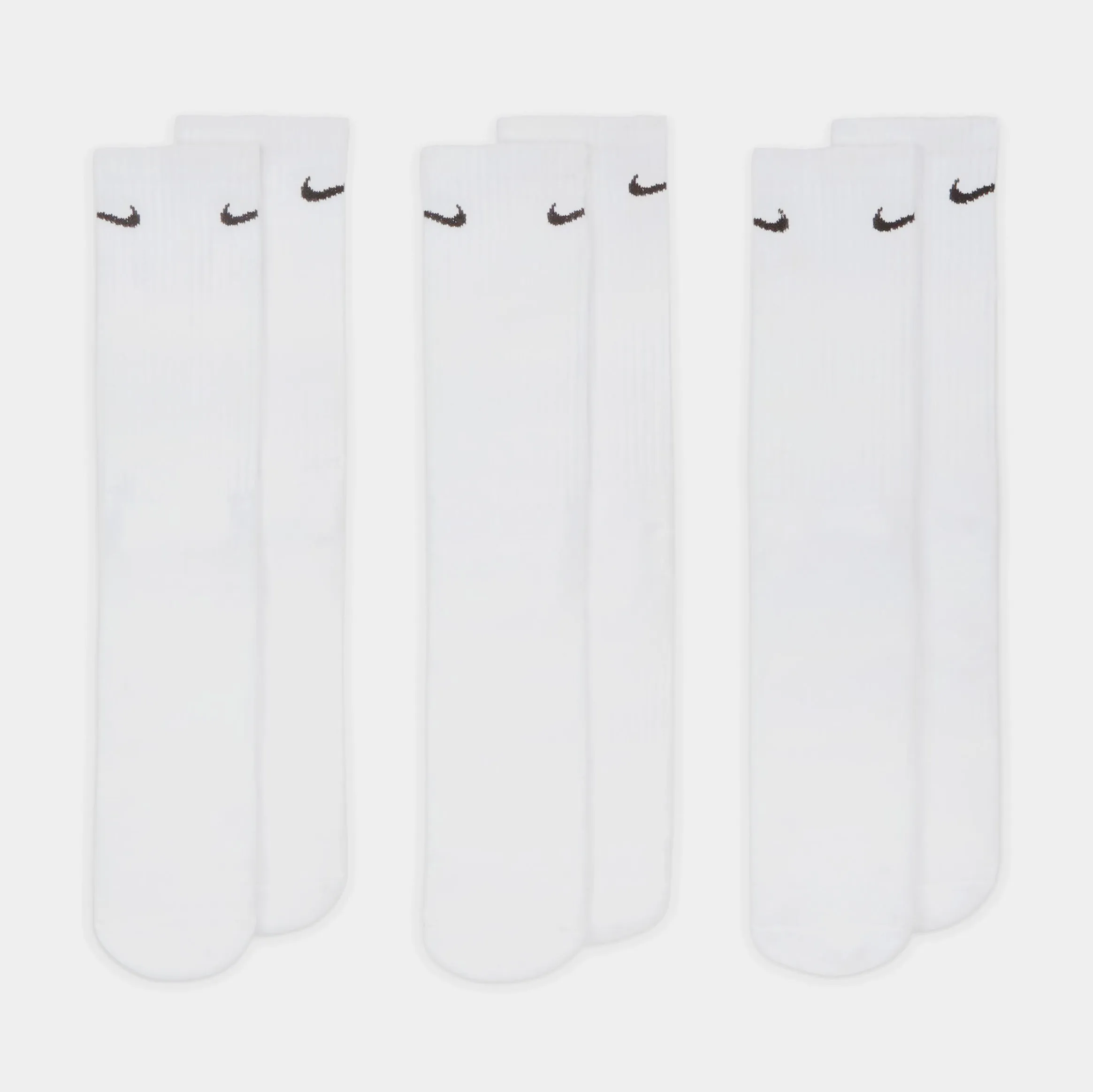 3 Pack Everyday Crew Mens Socks (White)