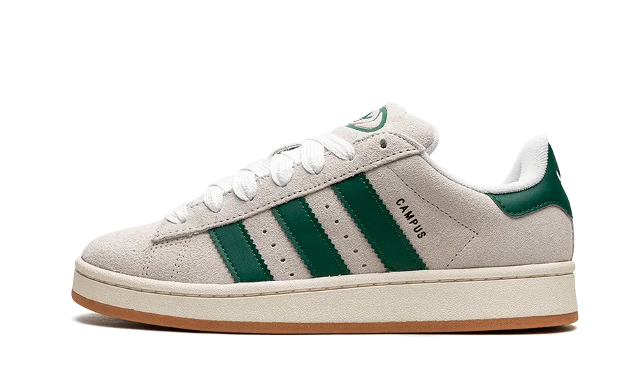 Adidas Campus 00s Crystal White Dark Green