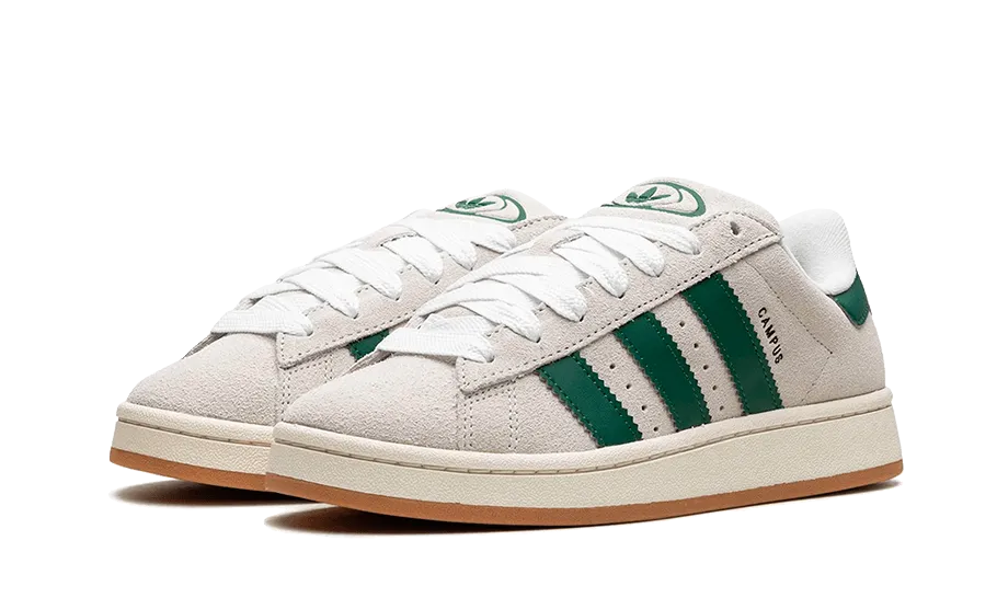 Adidas Campus 00s Crystal White Dark Green