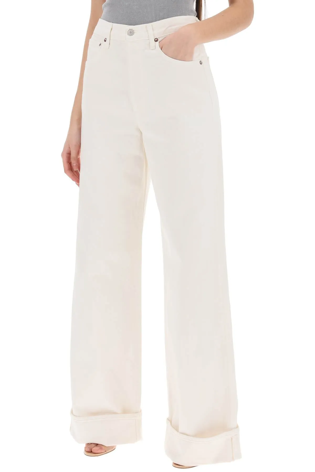 AGOLDE dame wide leg jeans