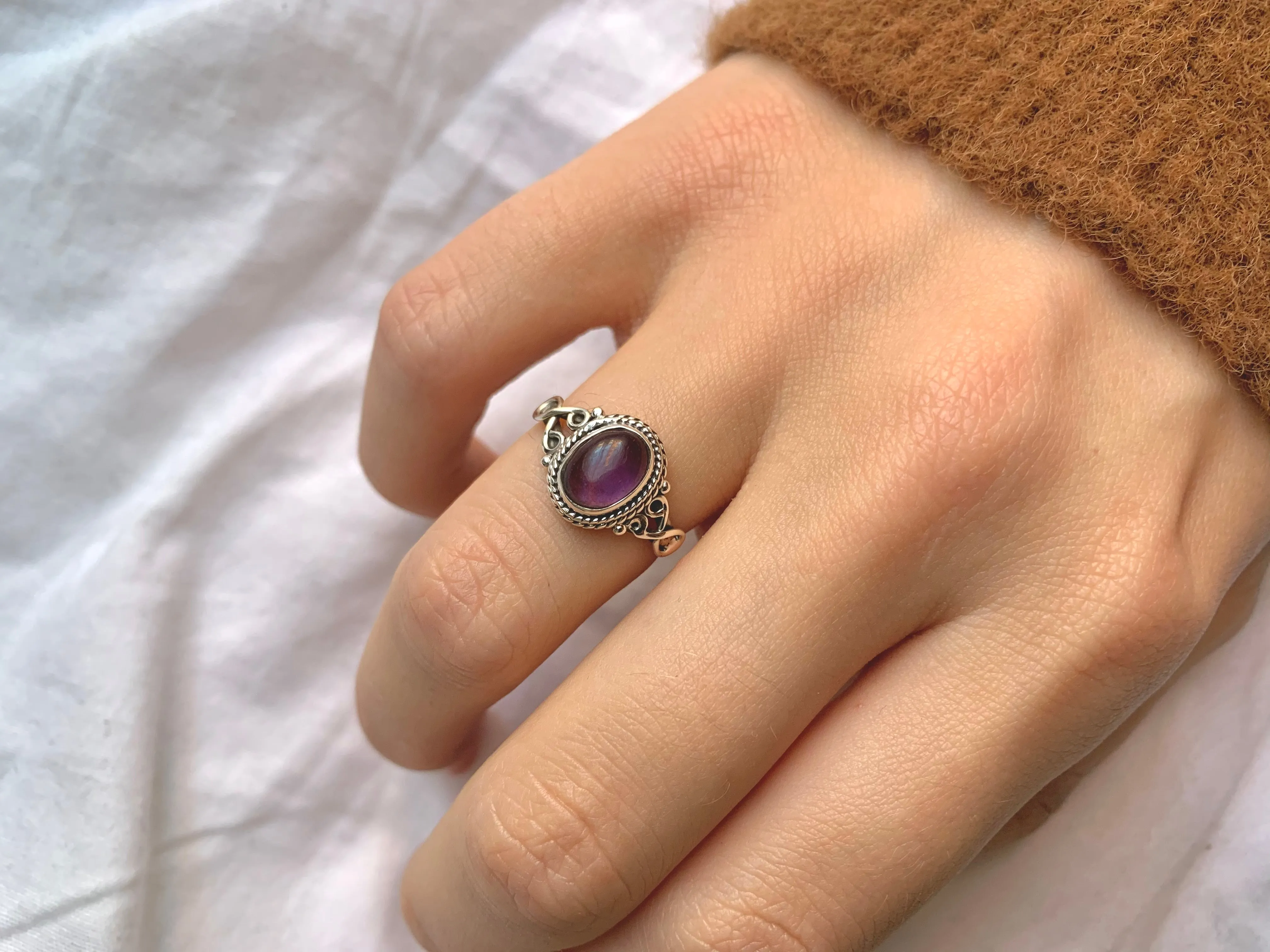 Amethyst Melita Ring