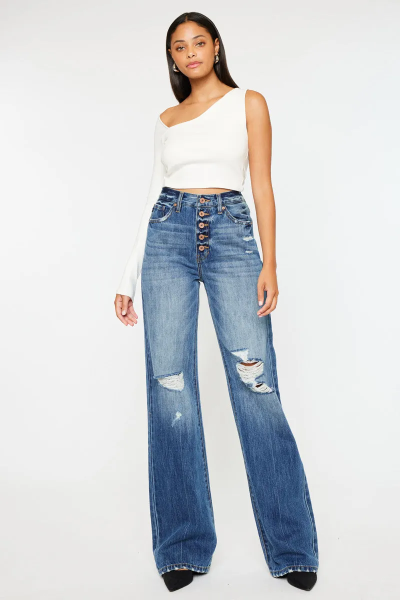 Ariena Ultra High Rise 90's Flare Jeans