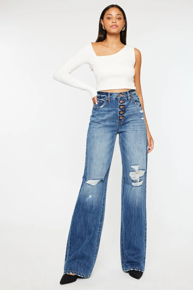 Ariena Ultra High Rise 90's Flare Jeans