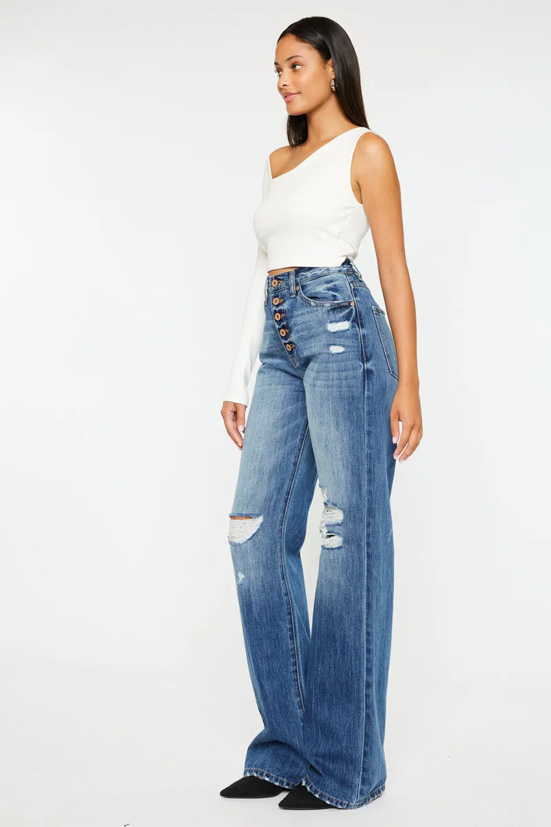 Ariena Ultra High Rise 90's Flare Jeans