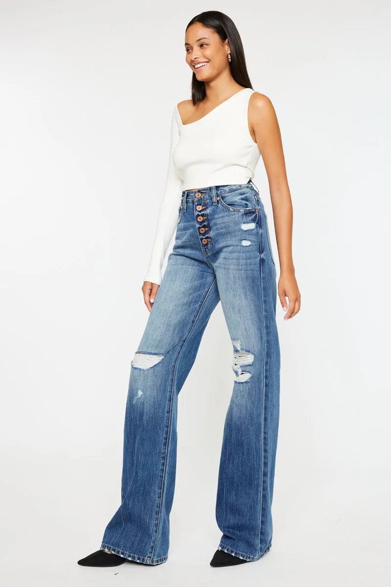 Ariena Ultra High Rise 90's Flare Jeans