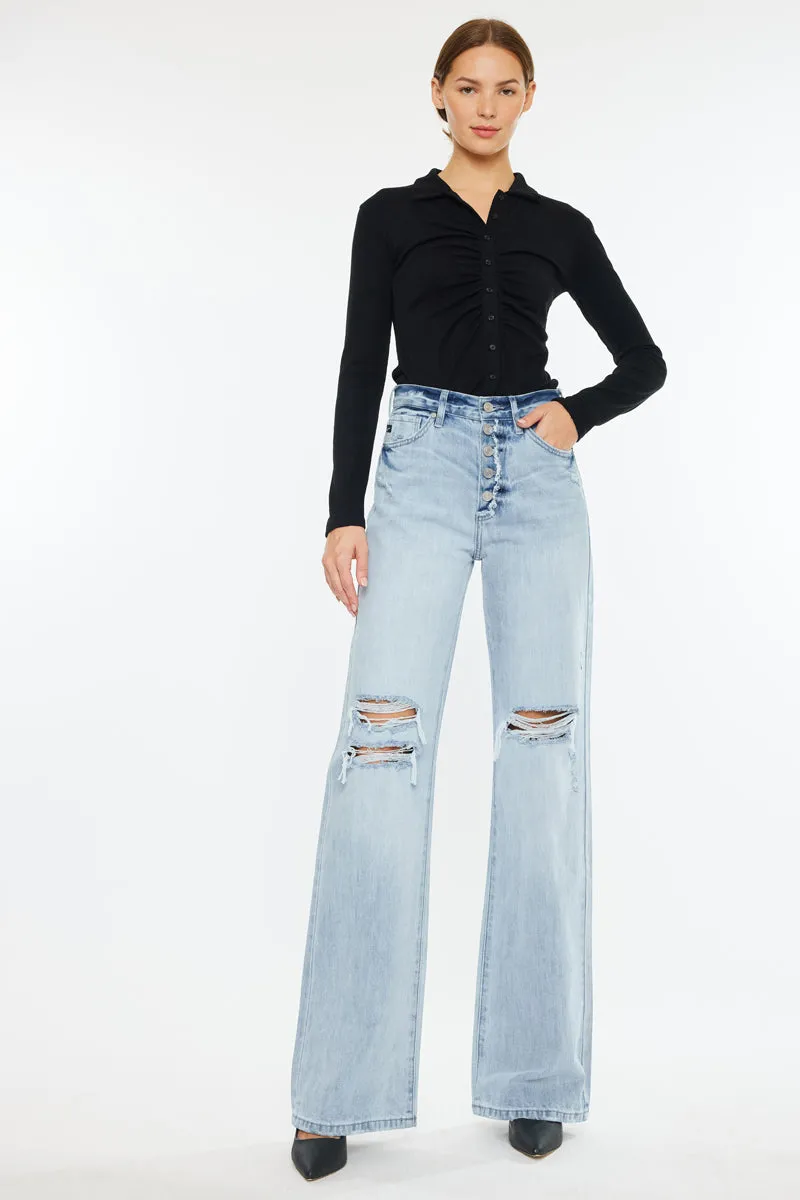 Ariena Ultra High Rise 90's Flare Jeans