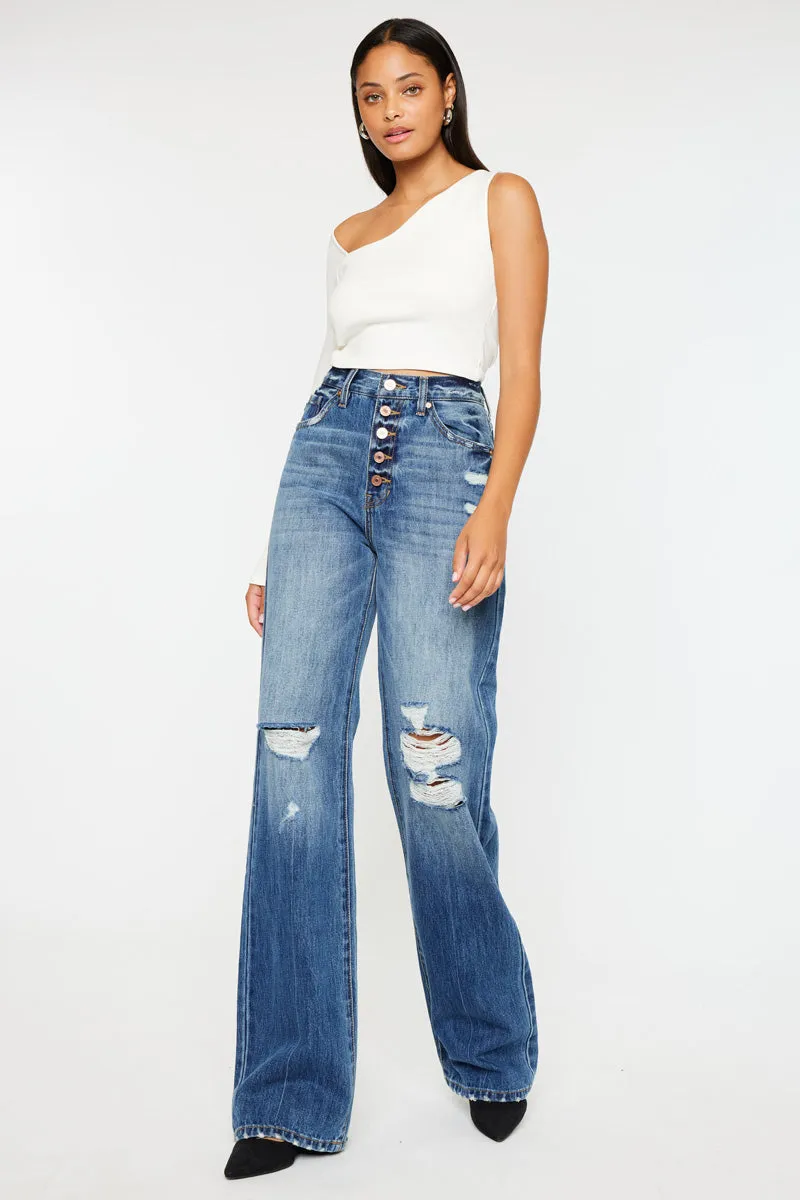 Ariena Ultra High Rise 90's Flare Jeans