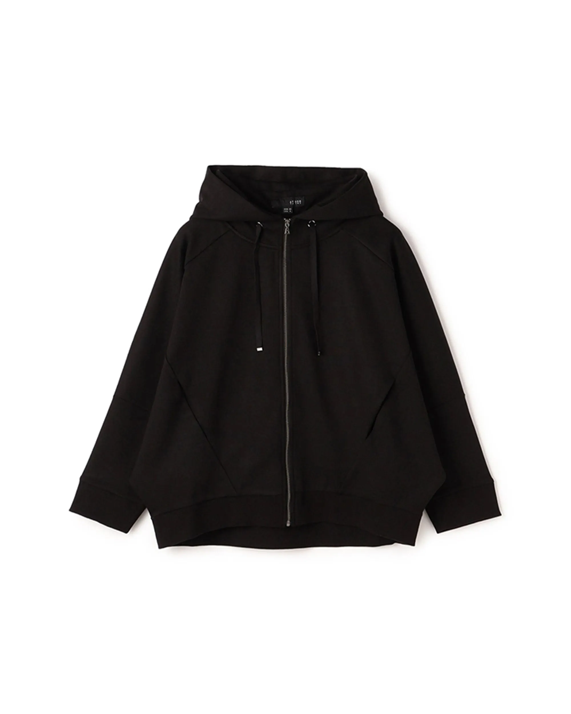 Batwing Cut Zip Up Hoodie Jacket