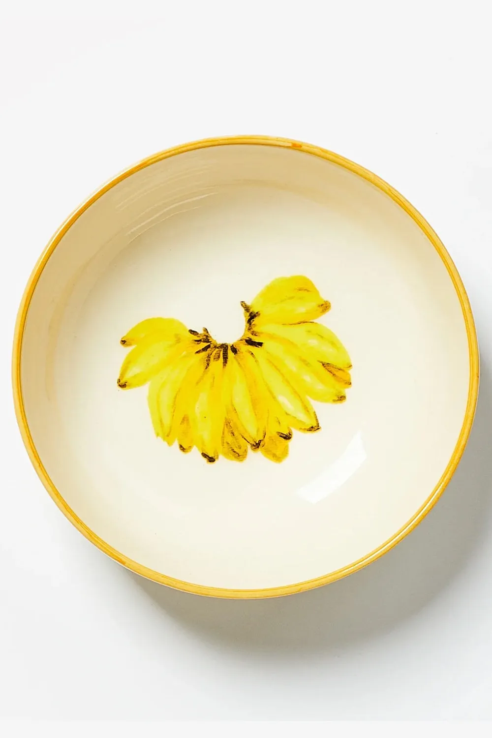 BONNIE AND NEIL BANANA YELLOW SALAD BOWL MEDIUM