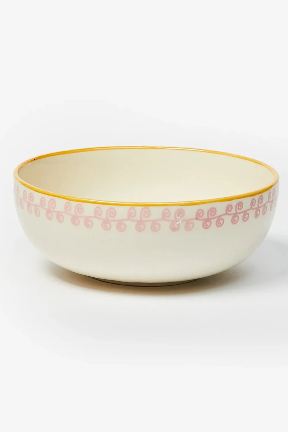 BONNIE AND NEIL BANANA YELLOW SALAD BOWL MEDIUM