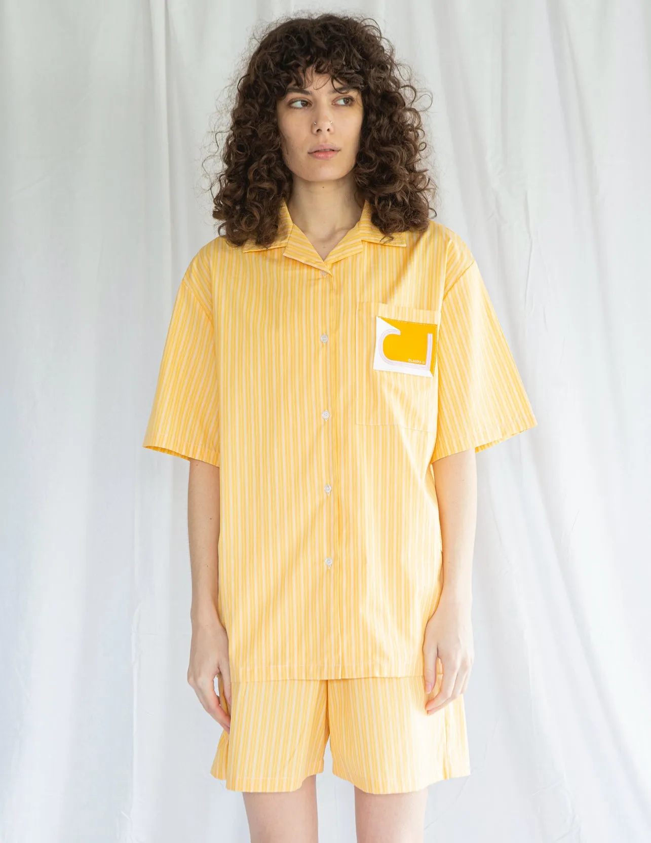 Bowling Shirt and Shorts Set in Sunflower