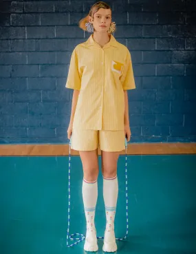 Bowling Shirt and Shorts Set in Sunflower