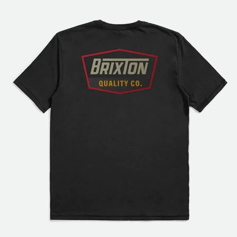 BRIXTON Regal S/S Standard Tee - Black/Red