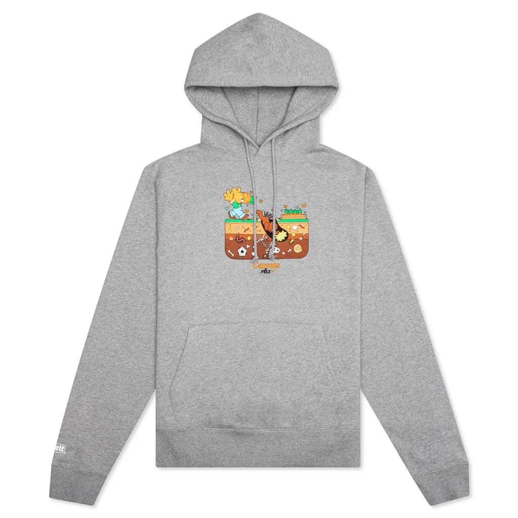 Carrots by Backyard Hoodie - Grey