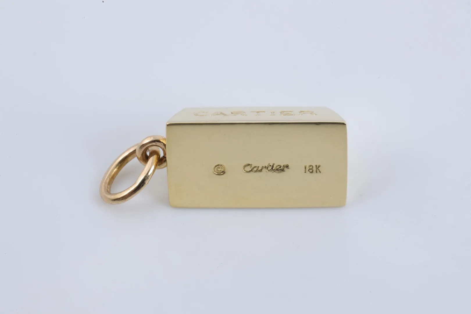 Cartier 18k Yellow Gold 1/2oz Gold Bar Pendant (16.33g.)