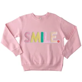 Chenille Smile Sweatshirt