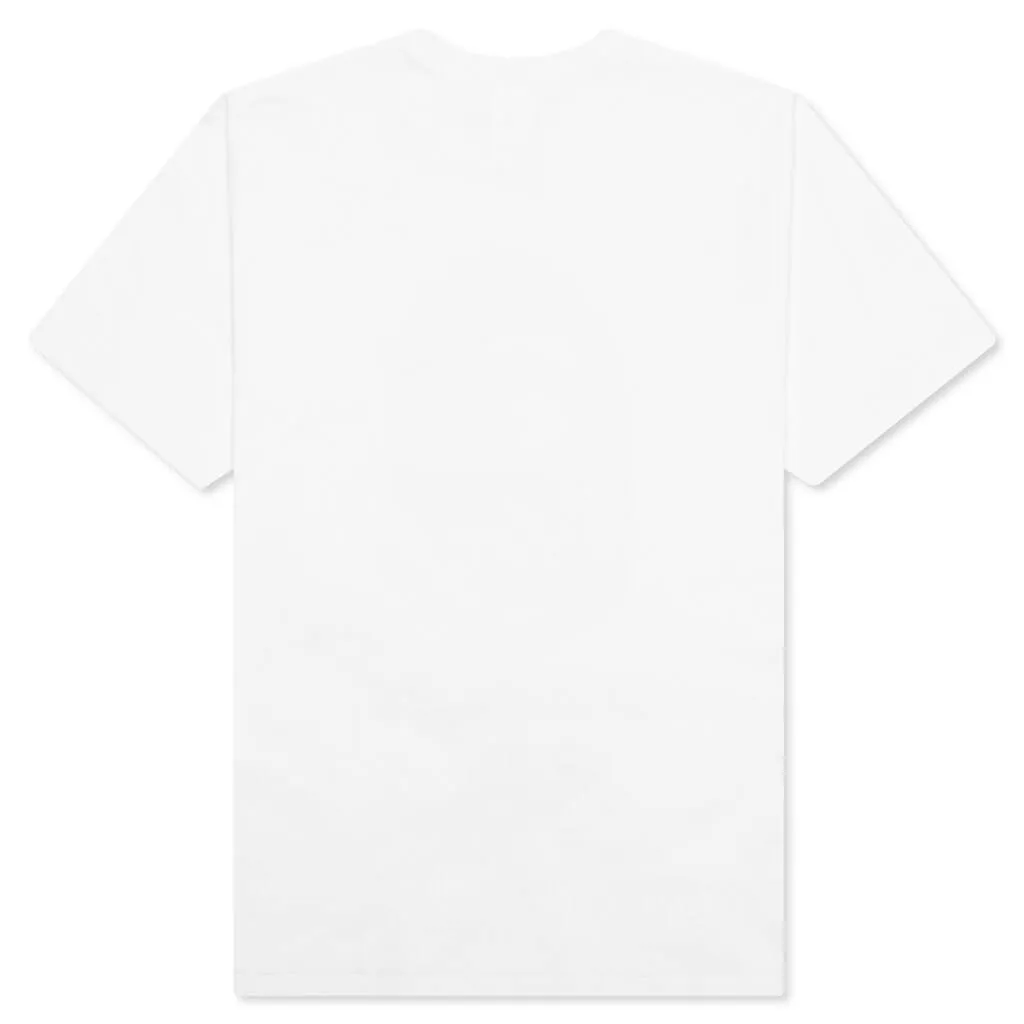 Color Camo Crazy Bape Logo Tee - White