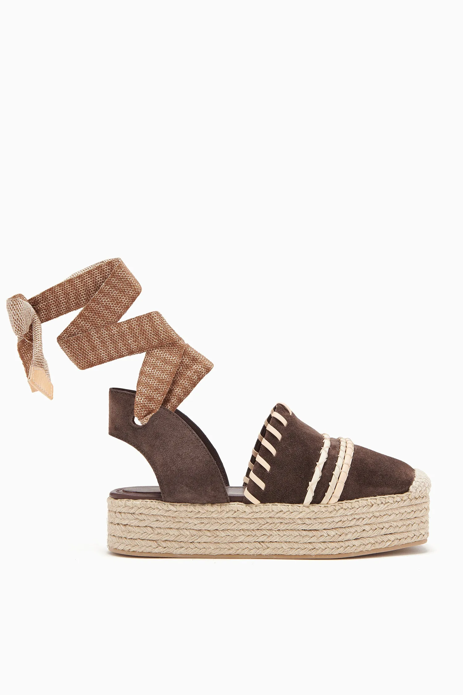 Concha Platform Espadrille - Chocolate