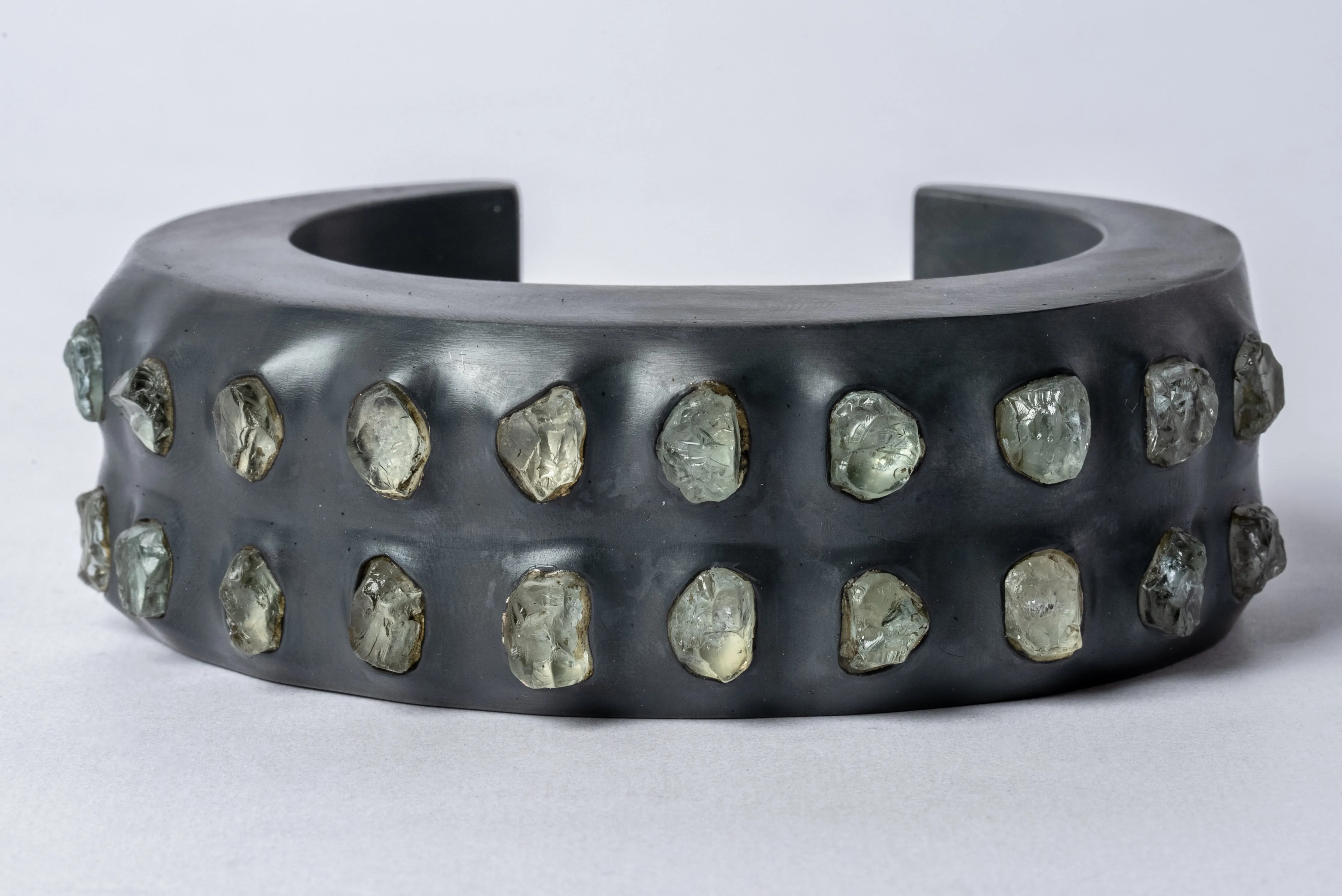 Crescent Bracelet (Terrestrial, Raised Terraform, Aquamarine, 30mm, KA AQU)