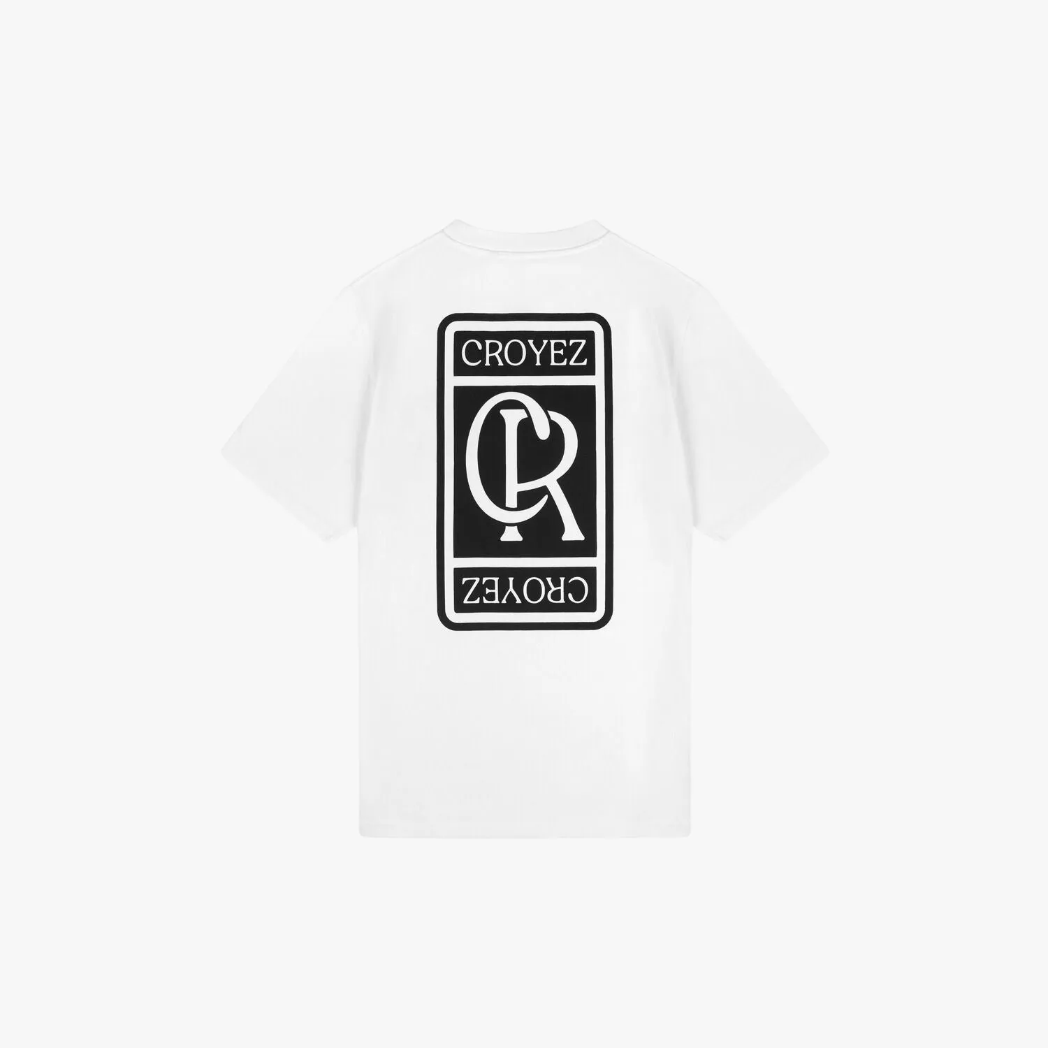 CROYEZ INITIAL T-SHIRT - WHITE/BLACK