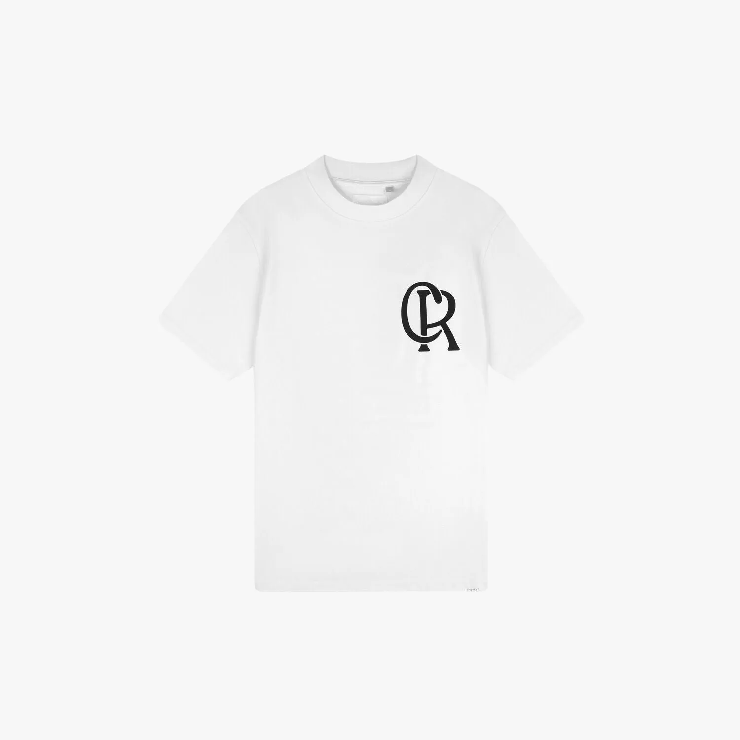 CROYEZ INITIAL T-SHIRT - WHITE/BLACK