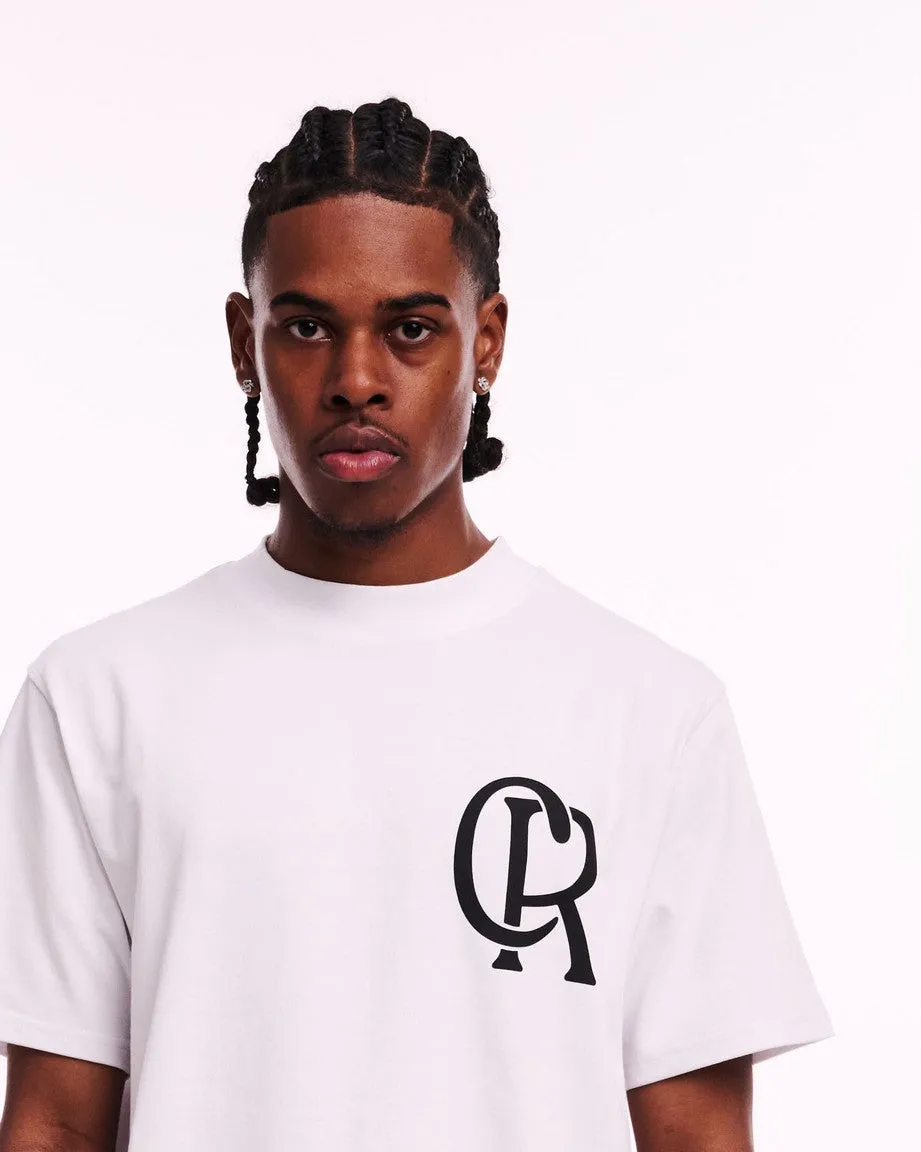 CROYEZ INITIAL T-SHIRT - WHITE/BLACK