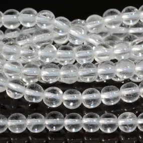 Crystal Quartz 4mm Round - 15-16 Inch