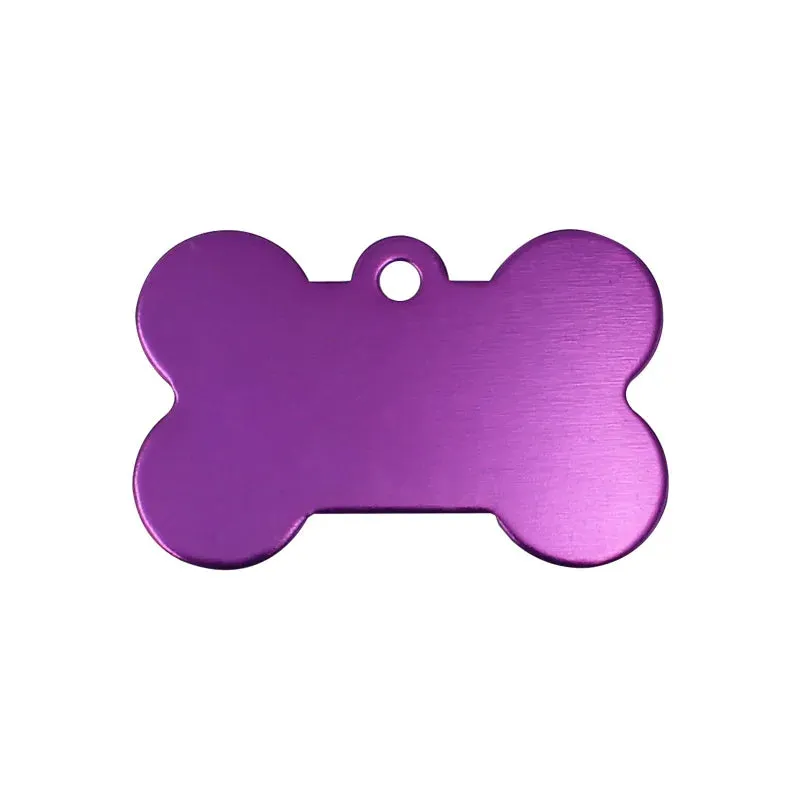 Customizable Dog Tag (2 Pack) | Engraved ID & Bone Shape