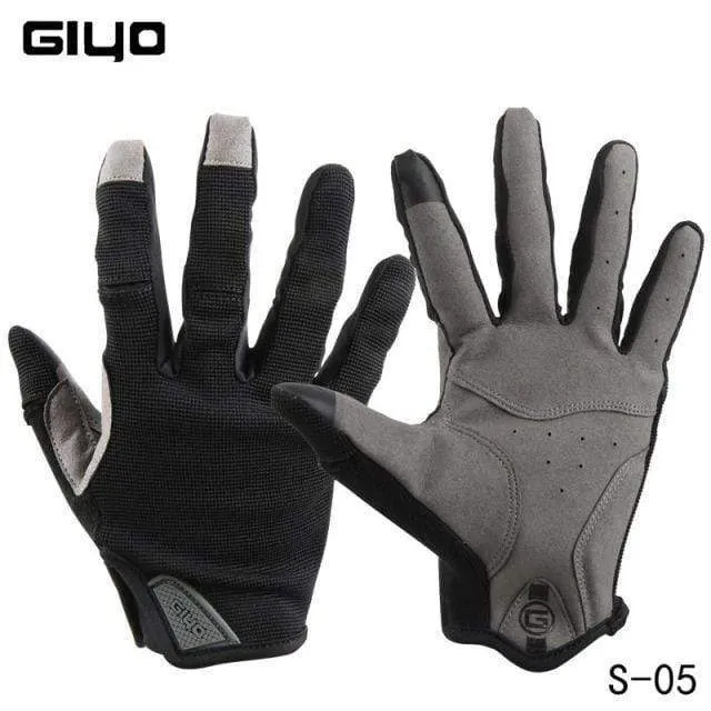 Cycling Full Finger Gloves Touch Screen Anti-slip Bicycle Lycra Fabric Mittens Bicicleta Road Bike Long Glove