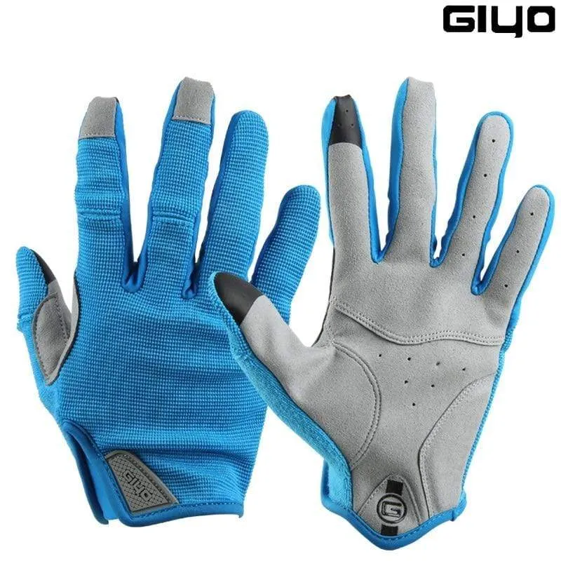 Cycling Full Finger Gloves Touch Screen Anti-slip Bicycle Lycra Fabric Mittens Bicicleta Road Bike Long Glove