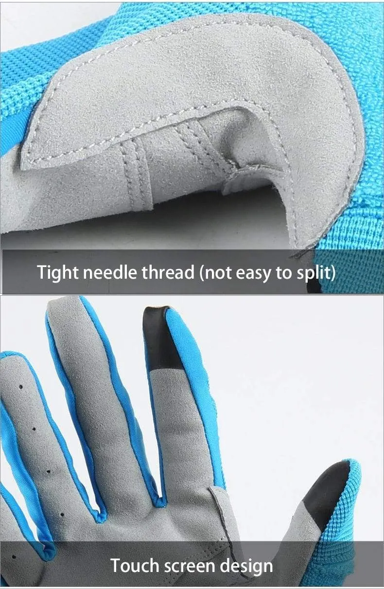 Cycling Full Finger Gloves Touch Screen Anti-slip Bicycle Lycra Fabric Mittens Bicicleta Road Bike Long Glove