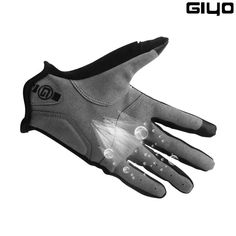 Cycling Full Finger Gloves Touch Screen Anti-slip Bicycle Lycra Fabric Mittens Bicicleta Road Bike Long Glove