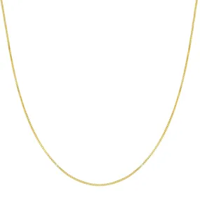 Delicate Box Chain Layering Necklace