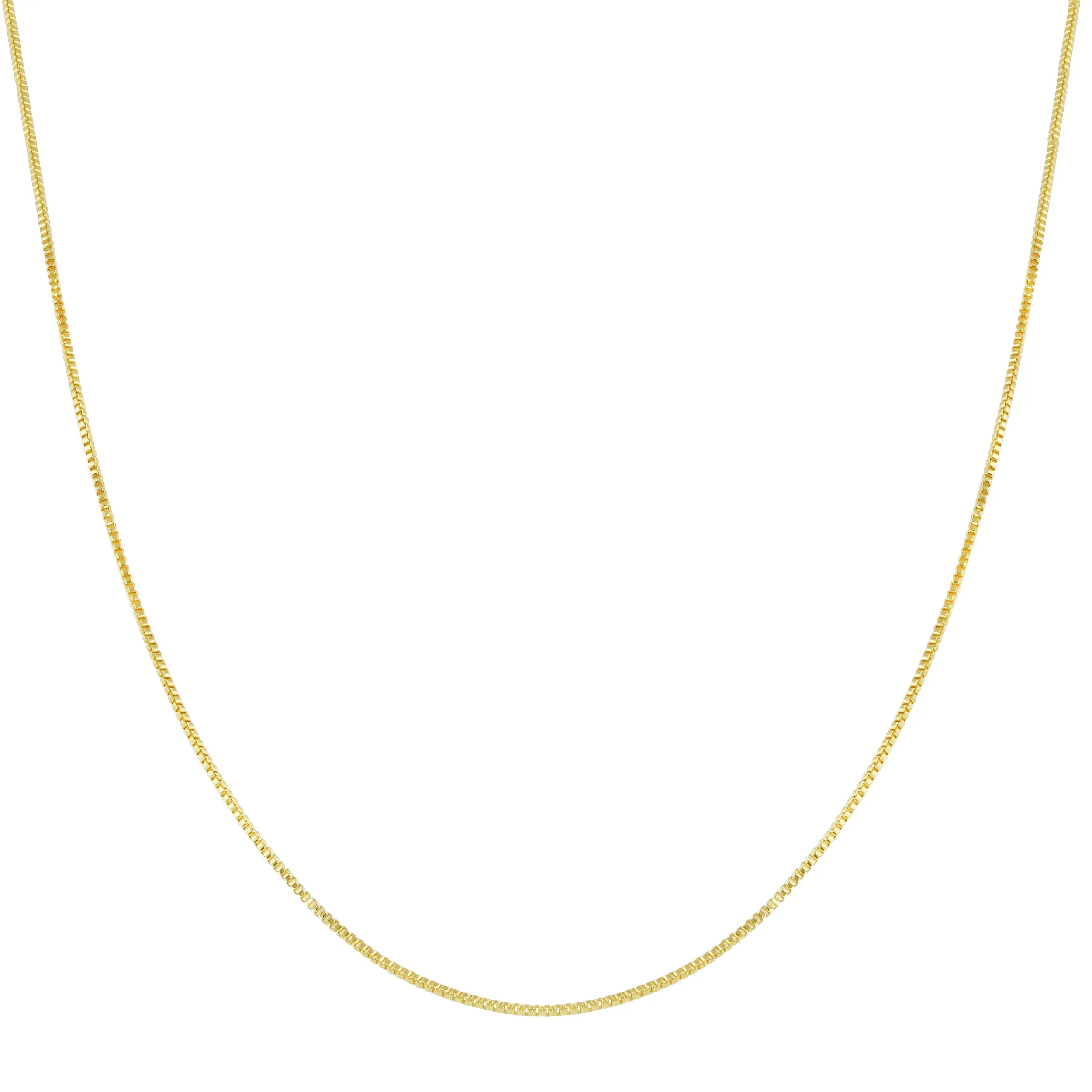 Delicate Box Chain Layering Necklace