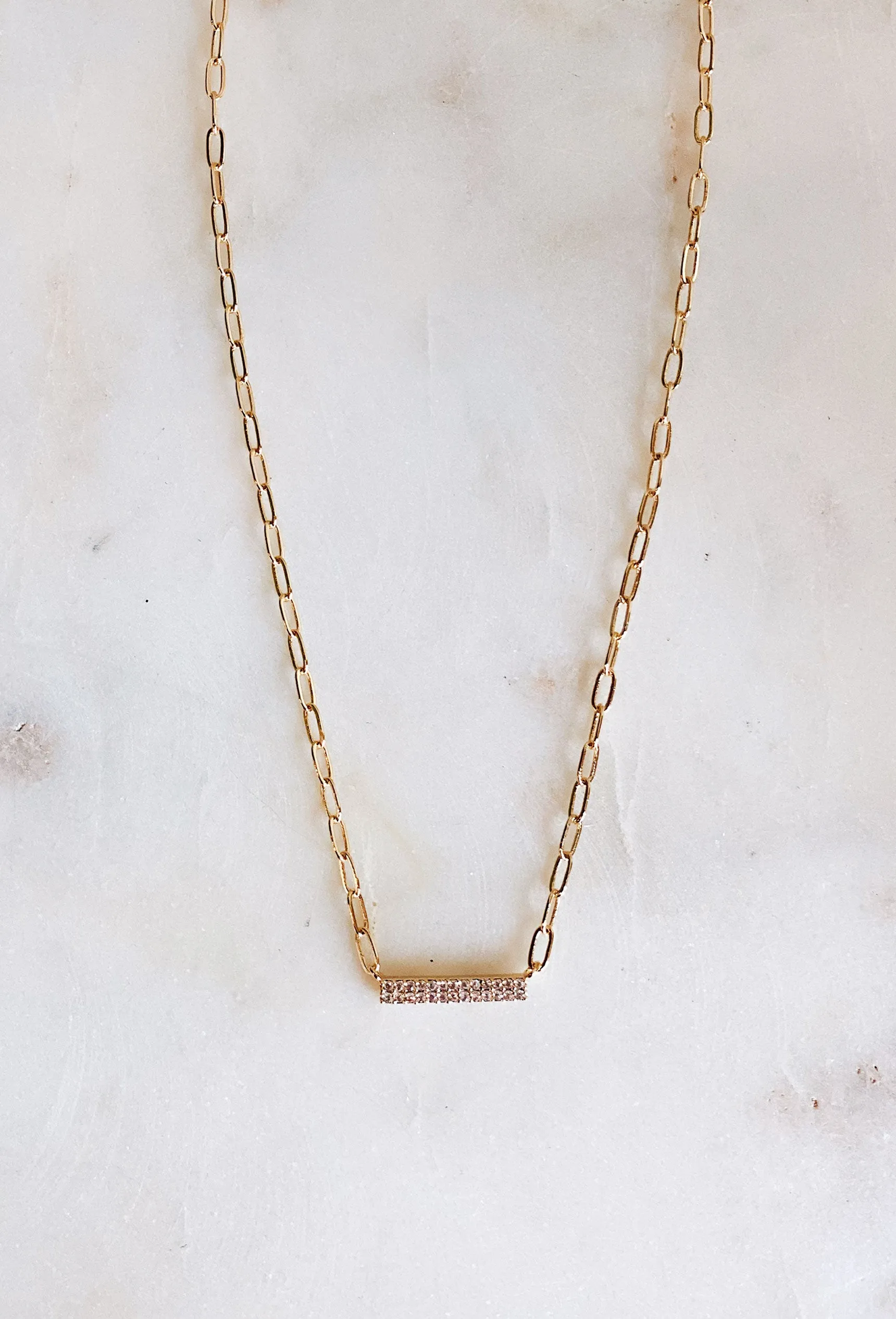 Demi Double Bar Necklace my