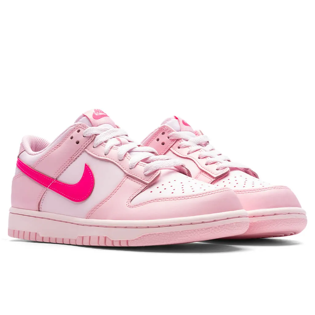 Dunk Low Triple Pink (GS) - Medium Soft Pink/Pink Foam/Hyper Pink