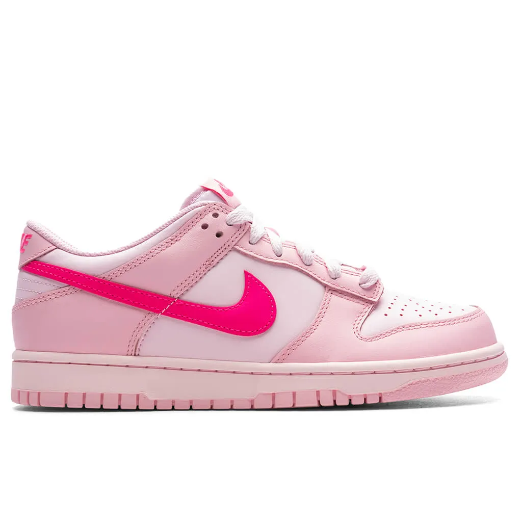 Dunk Low Triple Pink (GS) - Medium Soft Pink/Pink Foam/Hyper Pink