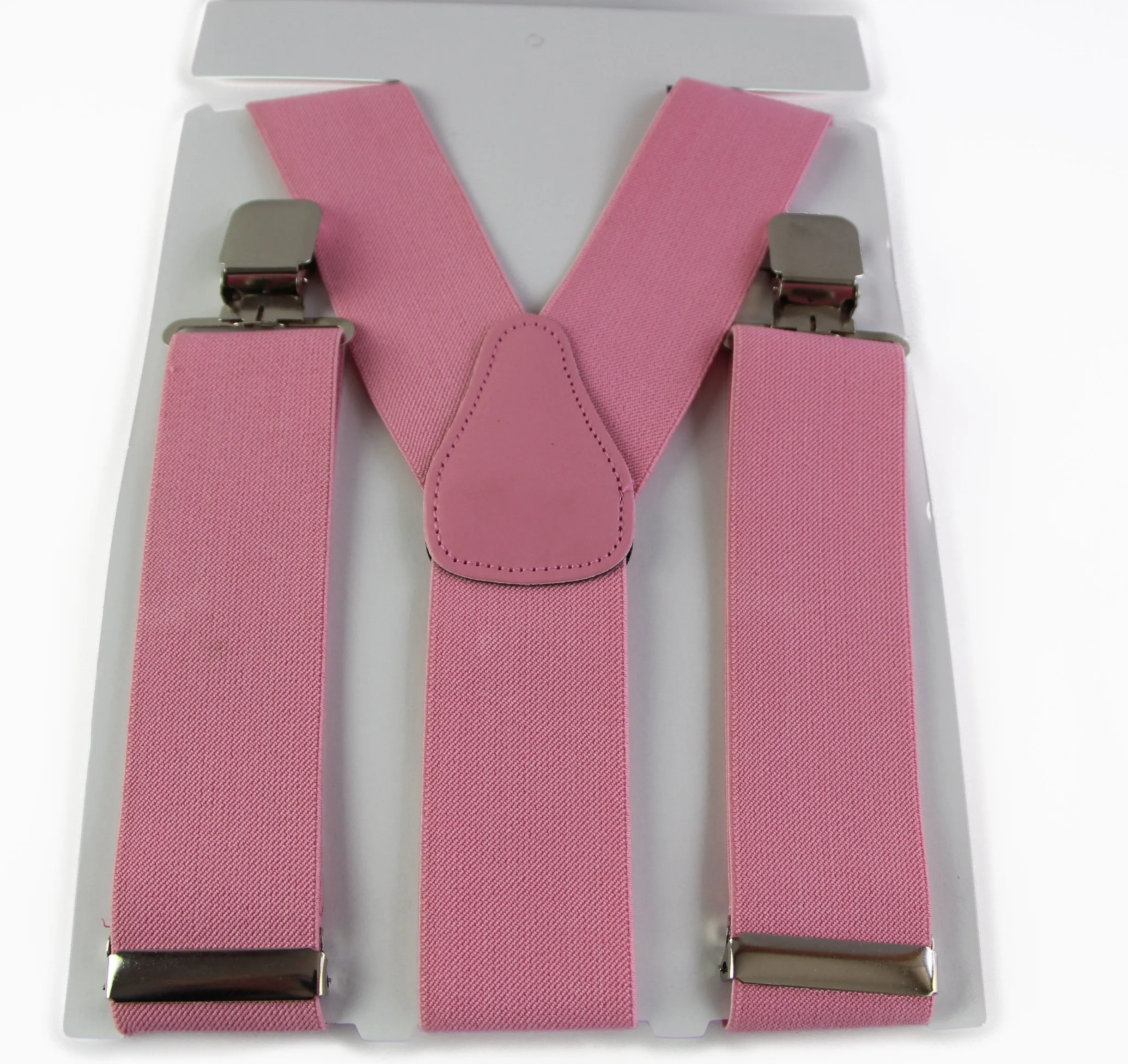 Extra Wide Heavy Duty Adjustable 120cm Baby Pink Adult Mens Suspenders