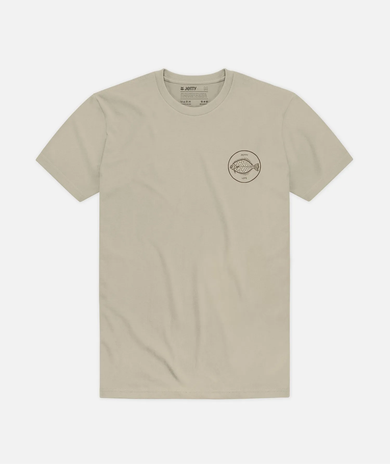 Flounder Tee - Tan