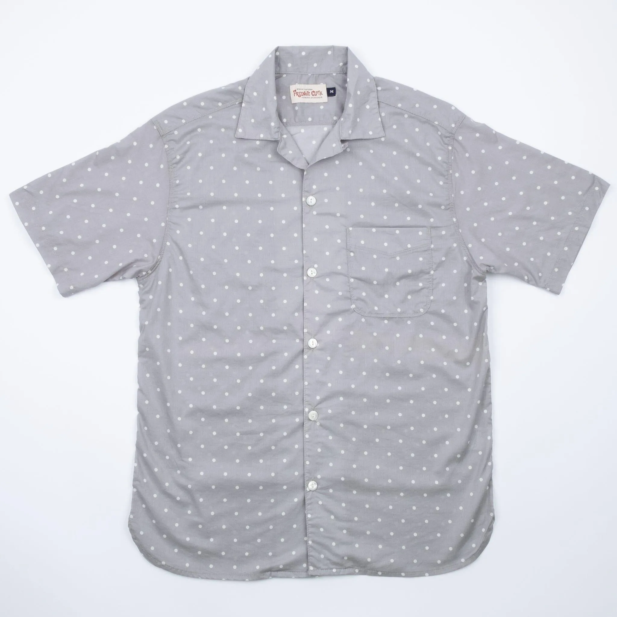 Freenote Cloth - Hawaiian Polka Dot - Grey