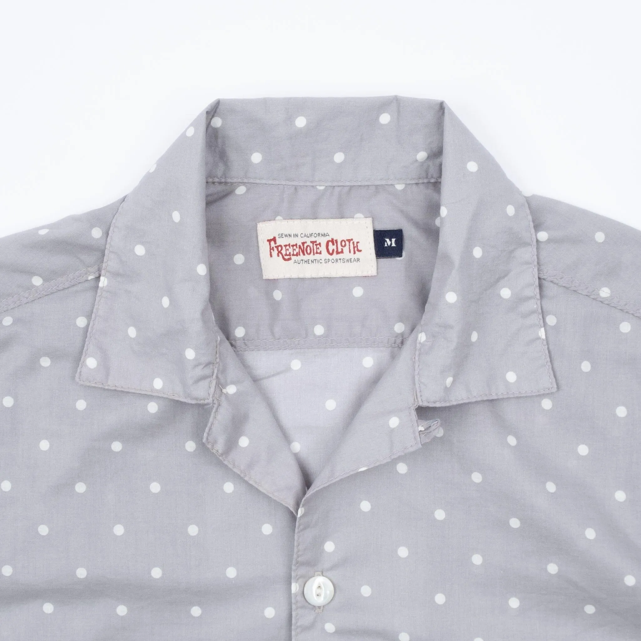 Freenote Cloth - Hawaiian Polka Dot - Grey