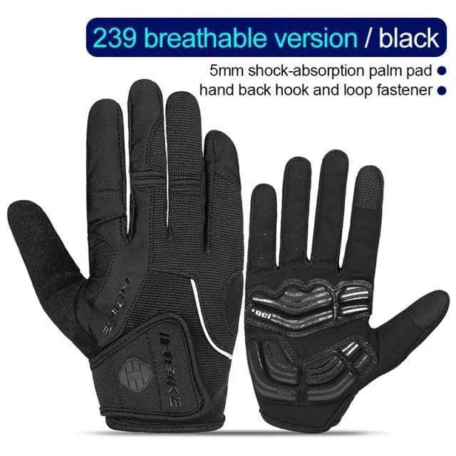 Full Finger Cycling Gloves MTB Bike Bicycle Equipment Riding Outdoor Sports Fitness Touch Screen GEL Padded Accessories