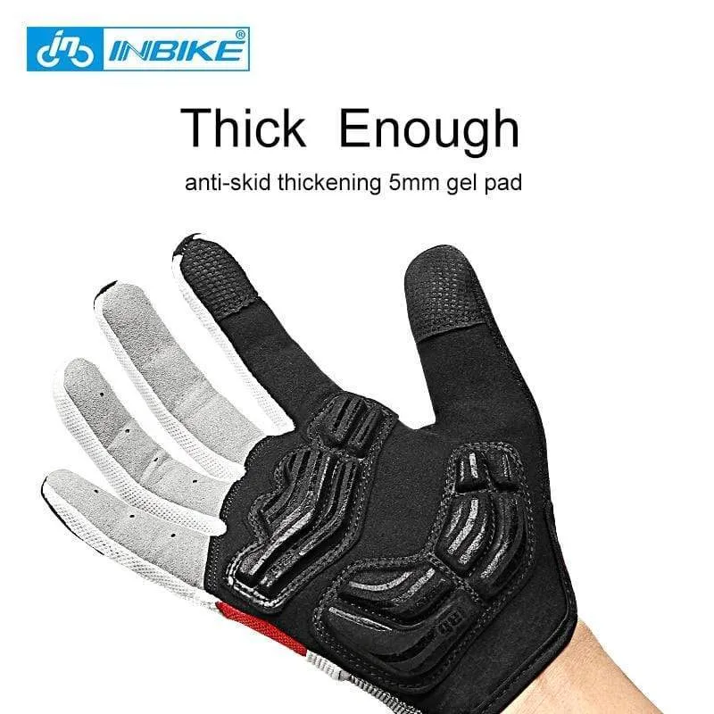 Full Finger Cycling Gloves MTB Bike Bicycle Equipment Riding Outdoor Sports Fitness Touch Screen GEL Padded Accessories