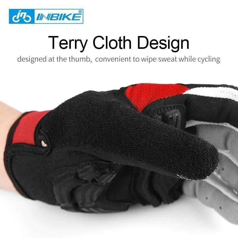 Full Finger Cycling Gloves MTB Bike Bicycle Equipment Riding Outdoor Sports Fitness Touch Screen GEL Padded Accessories