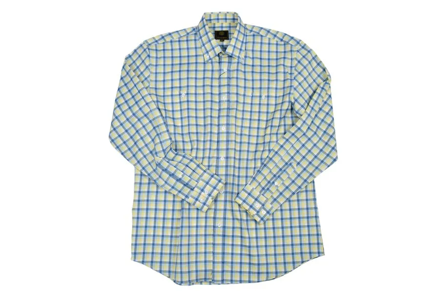 'F/X Fusion' Men's Traditional Norman Plaid - Yellow/Navy