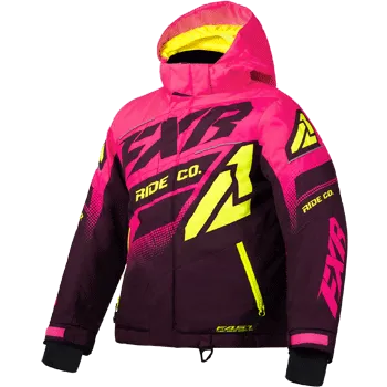 FXR Boost Kids Jacket Pink/Plum/HiVis