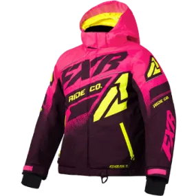 FXR Boost Kids Jacket Pink/Plum/HiVis